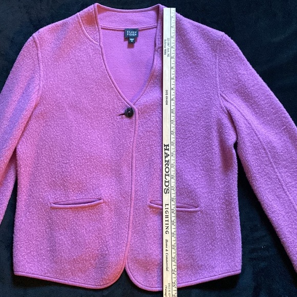 EILEEN FISHER SWEATSHIRT 70% Lambswool, 30% Cotton - Picture 4 of 6